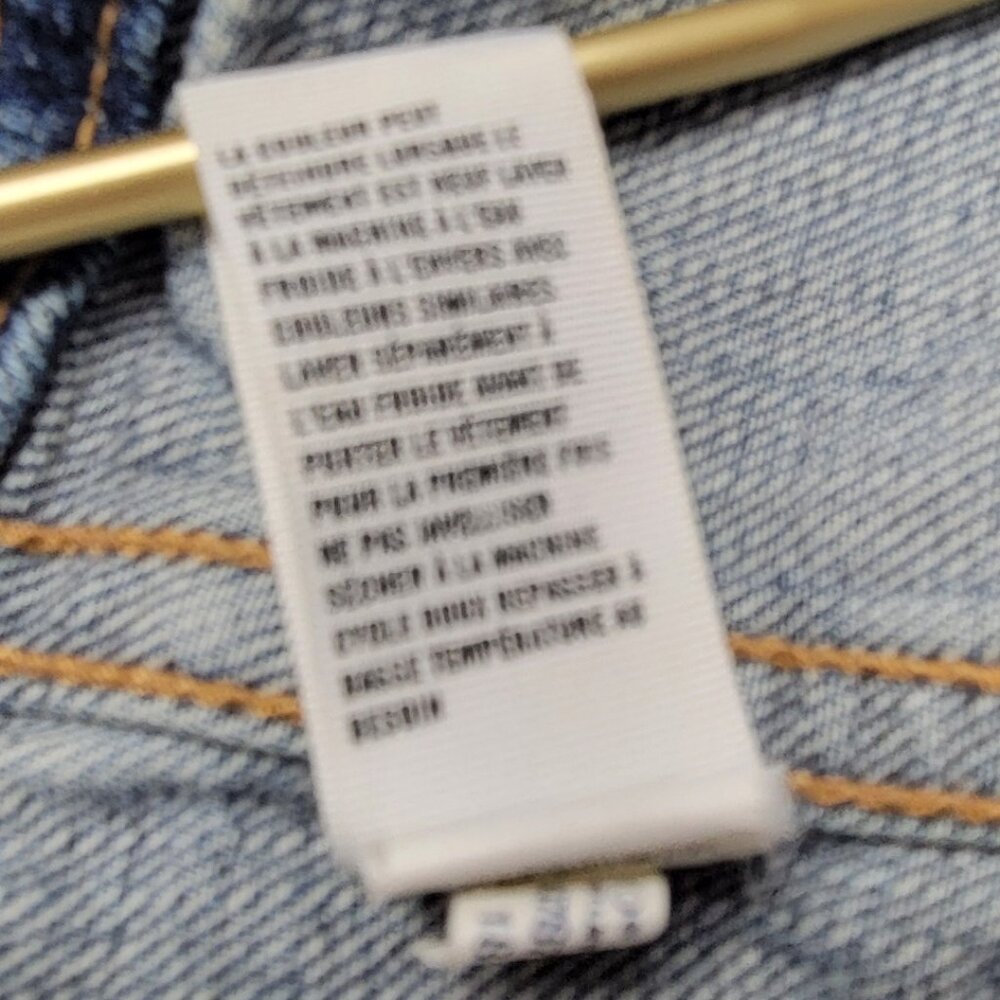 2010s American Eagle Outfitters Cropped Denim Vest Medium Wash - Picture 9 of 10
